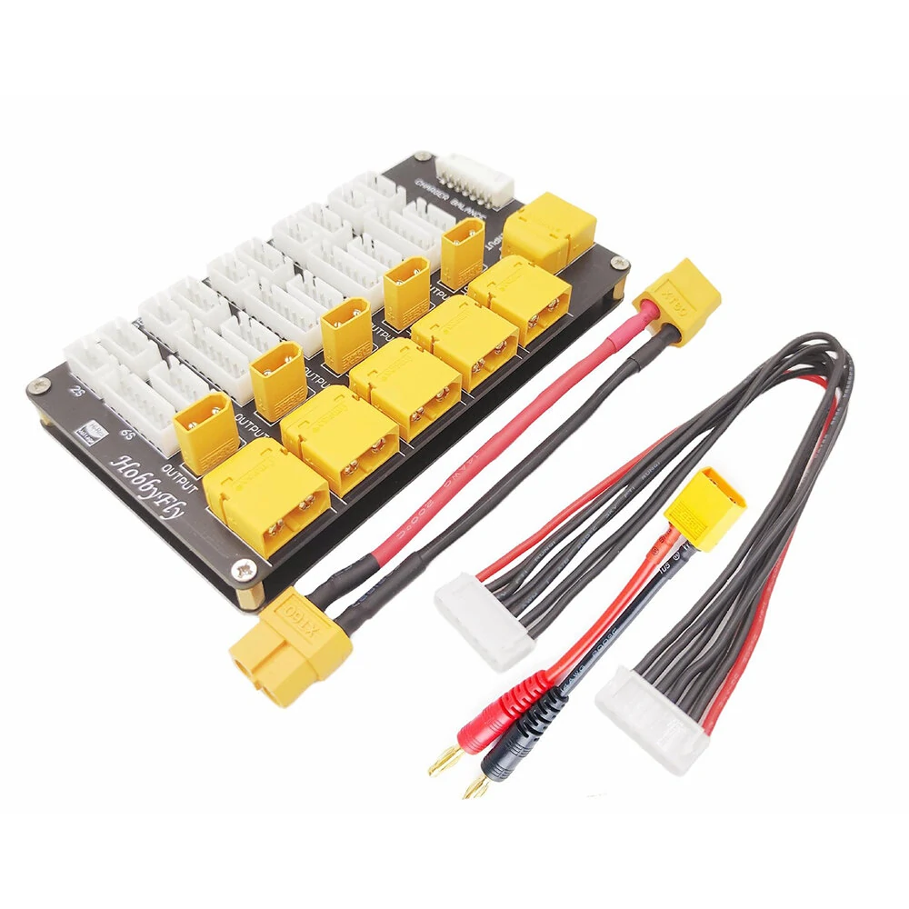 Drone Battery 6S - T60 XT30 แบตเตอรี่ Lipo คณะกรรมการชาร์จแบบขนาน 2in1