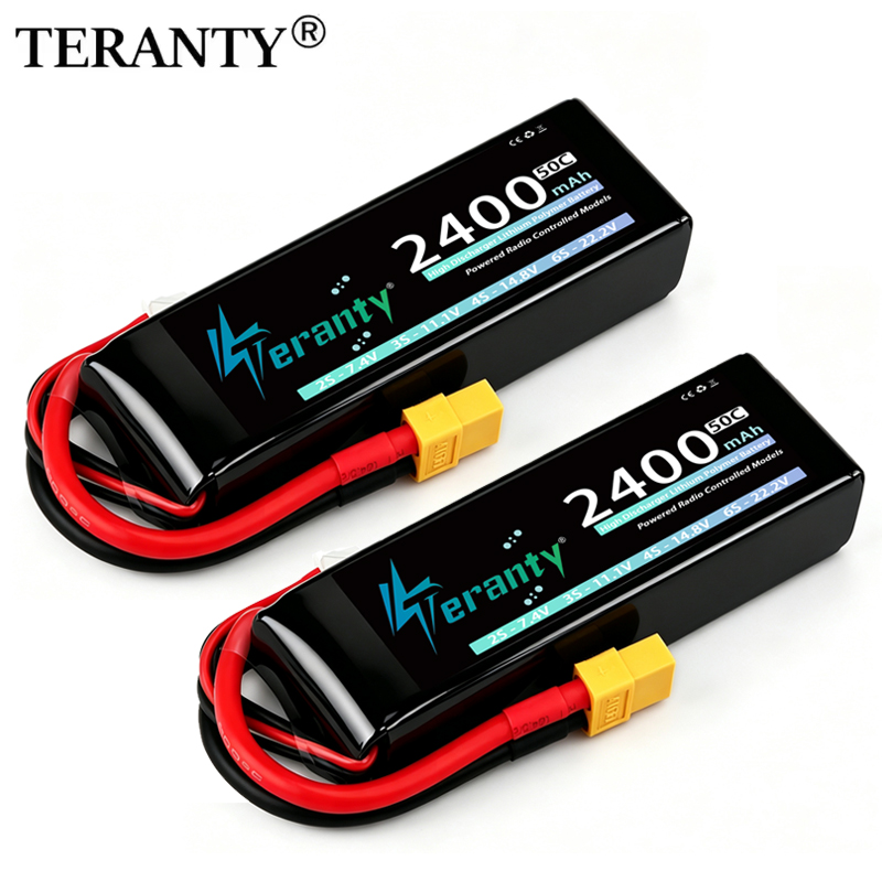 Drone Battery Lipo - แบตเตอรี่ลิเธียมโพลิเมอร์ TERANTY 3S 2200/2400/2600mAh 11.1V 50C