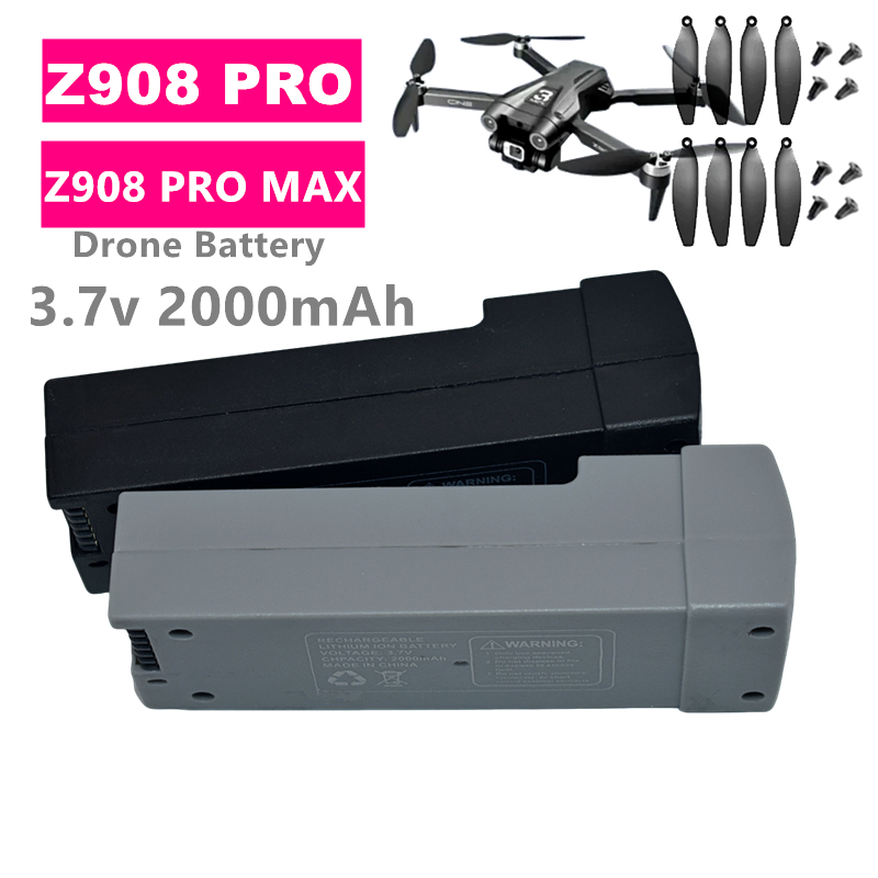 Drone Battery Lipo - แบตเตอรี่โดรน Z908 PRO 3.7v 2000mah สำหรับ