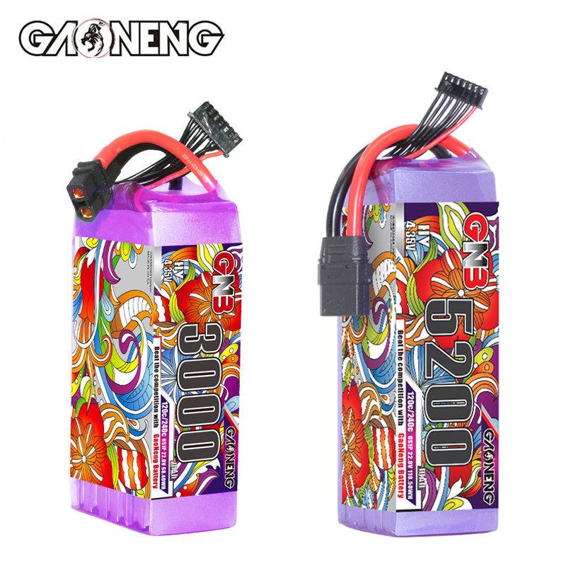 Drone Battery Lipo - แบตเตอรี่ลิโพ GNB 6S 22.8V 3000mAh 5200mAh