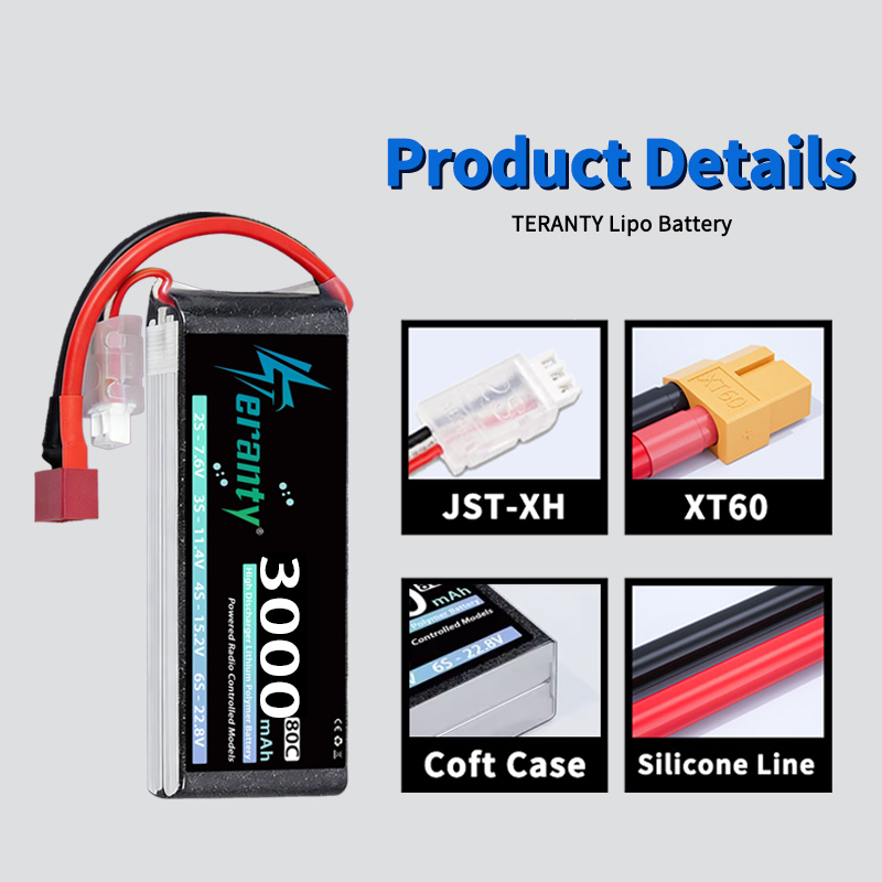 แบตเตอรี่ลิเธียมโพลิเมอร์ TERA - Drone Battery Lipo บทวิจารณ์และราคา