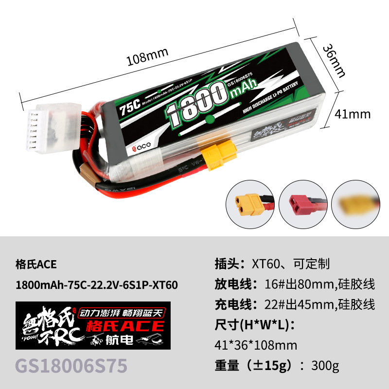 แบตเตอรี่ลิโพ Gens ACE 22.2V 1 - Drone Battery 6S บทวิจารณ์และราคา