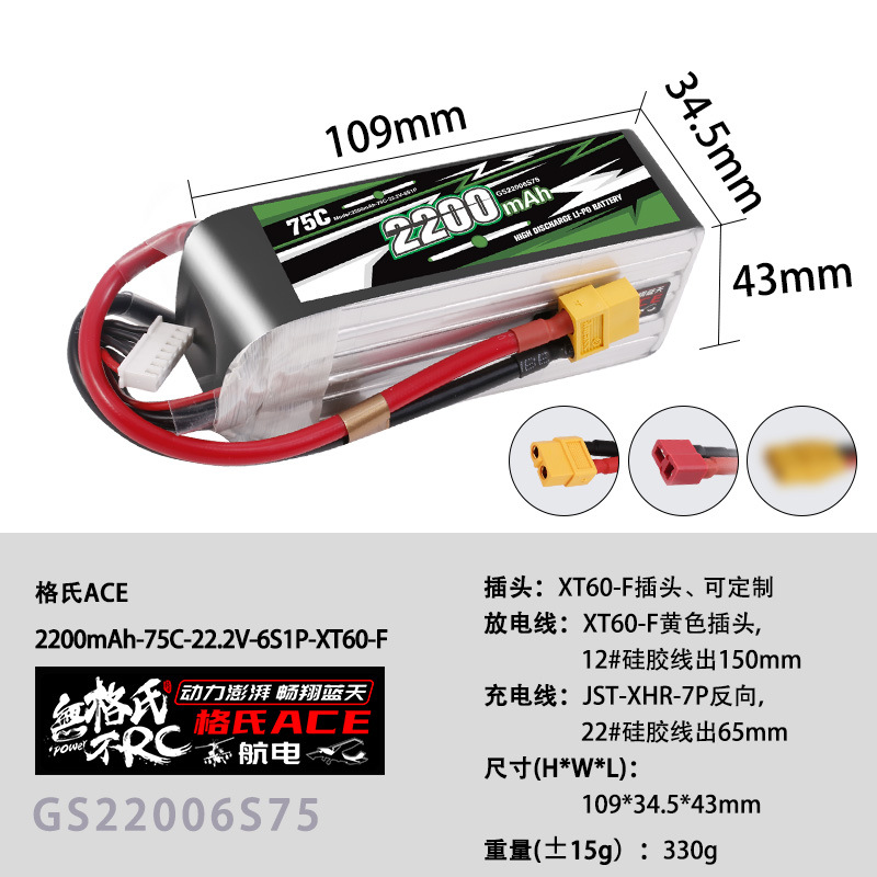 แบตเตอรี่ Lipo รุ่นใหม่ Gens A - Drone Battery 6S บทวิจารณ์และราคา