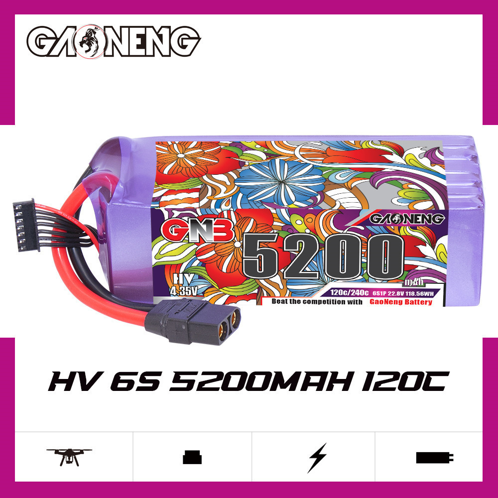 แบตเตอรี่ลิโพ GNB 6S 22.8V 300 - Drone Battery Lipo บทวิจารณ์และราคา